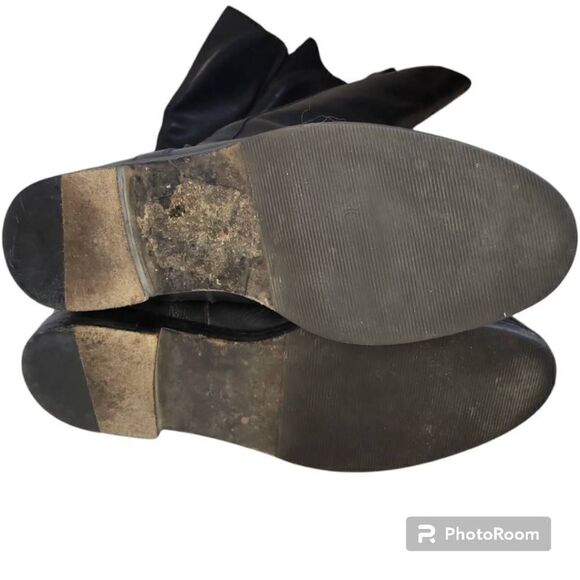 Cole Haan Black Leather Riding Boots Women's Size 7 - Picture 6 of 8